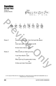 Sunshine (Go Away Today) Guitar and Fretted sheet music cover